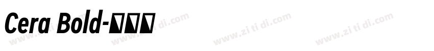 Cera Bold字体转换